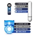 10 Function Vibrating Bull Ring - Blue 2