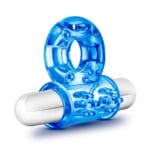 10 Function Vibrating Bull Ring - Blue 4