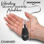 10X Vibrating Silicone Teardrop Necklace 4