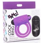 28X Vibrating Cock Ring purple 1