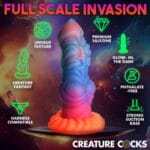 Alien Invader Glow-In-The-Dark Silicone Dildo 4