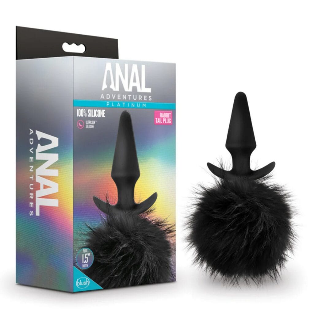 Anal Adventures Platinum - Rabbit Tail Plug 1