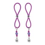 Bijoux de Nip Nipple Halos Flower Charm - Purple 1