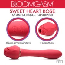 Bloomgasm Sweet Heart Rose 10X Vibrator