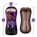 Coverboy - The DJ - Self Lubricating Stroker - Brown 3