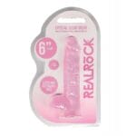 Crystal Clear Dildo Balls 6in Pink