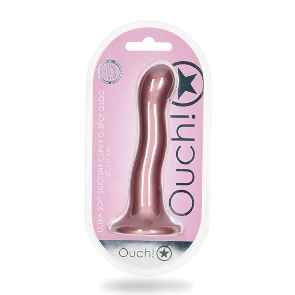 Curvy G Spot Dildo - Rose Gold 3