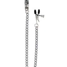 Spartacus Adjustable Broad Tip Nipple Clamps w-Link Chain