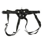 Sportsheets Vibrating Velvet Harness w-Bullet - Black