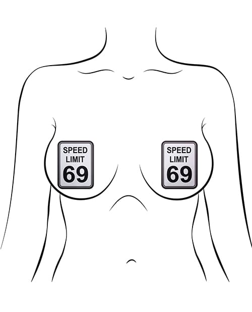 Pastease Premium Speed Limit 69 - White-Black O-S