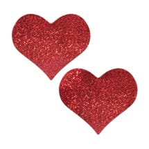Pastease Coverage Glitter Heart - Red O-S