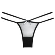 Adore Sheer Naughty Vanilla Panty Black O-S