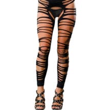 Beverly Hills Naughty Girl Crotchless Side Straps Leggings O/s