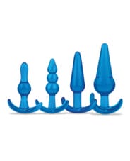 Blue Line C & B 4 pc Anal Training Set - Jelly Blue