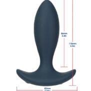 Lux Active Throb Anal Pulsating Massager w-Remote - Dark Blue