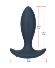 Lux Active Throb Anal Pulsating Massager w-Remote - Dark Blue