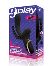 XGen Bodywand G-Play Triple Stimulation Squirt Trainer - Black