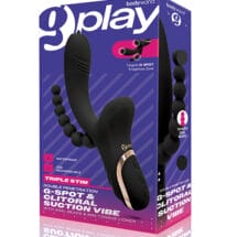 XGen Bodywand G-Play Triple Stimulation Squirt Trainer - Black