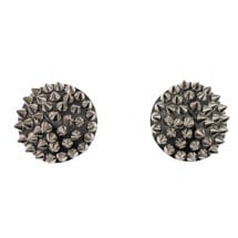Darque Round Spiked Reusable Pasties - Black O-S