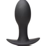 Curve Novelties Rooster Rumbler Vibrating Silicone Anal Plug - Black