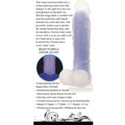 Evolved Luminous Dildo Non Vibrating - Purple