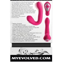 Evolved Buck Wild Come Hither Dual End Massager - Pink