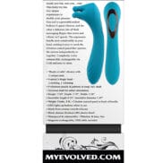 Evolved Heads or Tails Rechargeable Vibrator - Teal