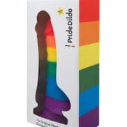 Pride Dildo w-Balls - Rainbow