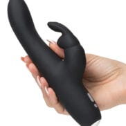 Fifty Shades of Grey Greedy Girl Rechargeable Slimline Rabbit Vibrator - Black