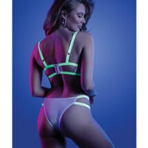 Glow Night Vision Glow In The Dark Bralette & Cage Panty