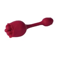 Roseann Double Ended Rose Toy Vibrator - Red