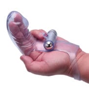 The 9's Vibrofinger Phallic Finger Massager - Purple