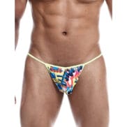 Male Basics Sinful Hipster Music T Thong G-string Print