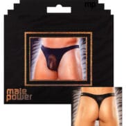 Male Power Sheer Nylon Lycra Pouch Thong