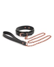 Bondage Couture Collar & Leash - Black