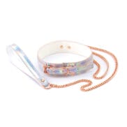 Cosmo Bondage Collar & Leash - Rainbow