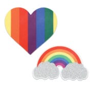 Peekaboos Pride Glitters Rainbows & Hearts - Pack of 2