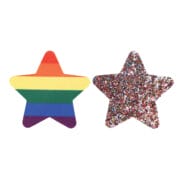 Peekaboos Pride Rainbow Glitter Stars - Pack of 2