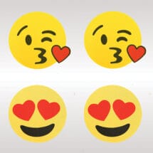 Peekaboos Emoji Hearts Pasties - Pack of 2