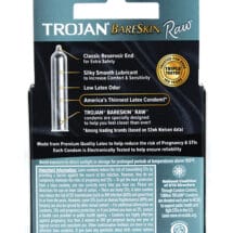 Trojan BareSkin Raw Condom - Pack of 3
