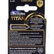 Lifestyles Ultra Sensitive Titan Condom - Pack of 3