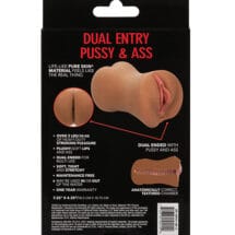 Stroke It Dual Entry Pussy & Ass - Brown