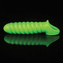 Shots Ouch Swirl Stretchy Penis Sleeve - Glow in the Dark