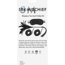 Sex & Mischief Shadow Tie & Tickle Kit - Black