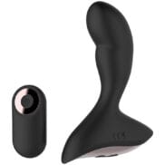 Gender Fluid Rumble Anal Vibe w-Remote - Black