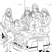 Wood Rocket XXX Nurses Coloring Book