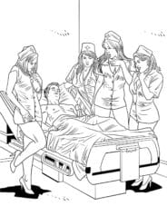 Wood Rocket XXX Nurses Coloring Book