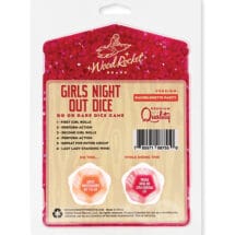Wood Rocket Girls Night Out Do or Dare Dice Game - Red