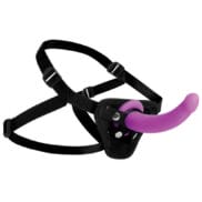 Strap U Navigator Silicone G Spot Dildo w-Harness