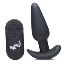 Bang! 21x Vibrating Silicone Butt Plug W/remote
